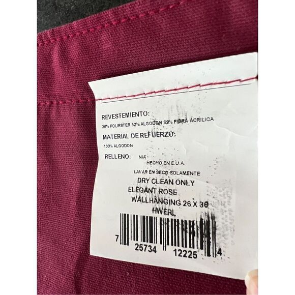 vintage Flower Roses Patten tapestry wall hanging made in USA - Picture 6 of 7